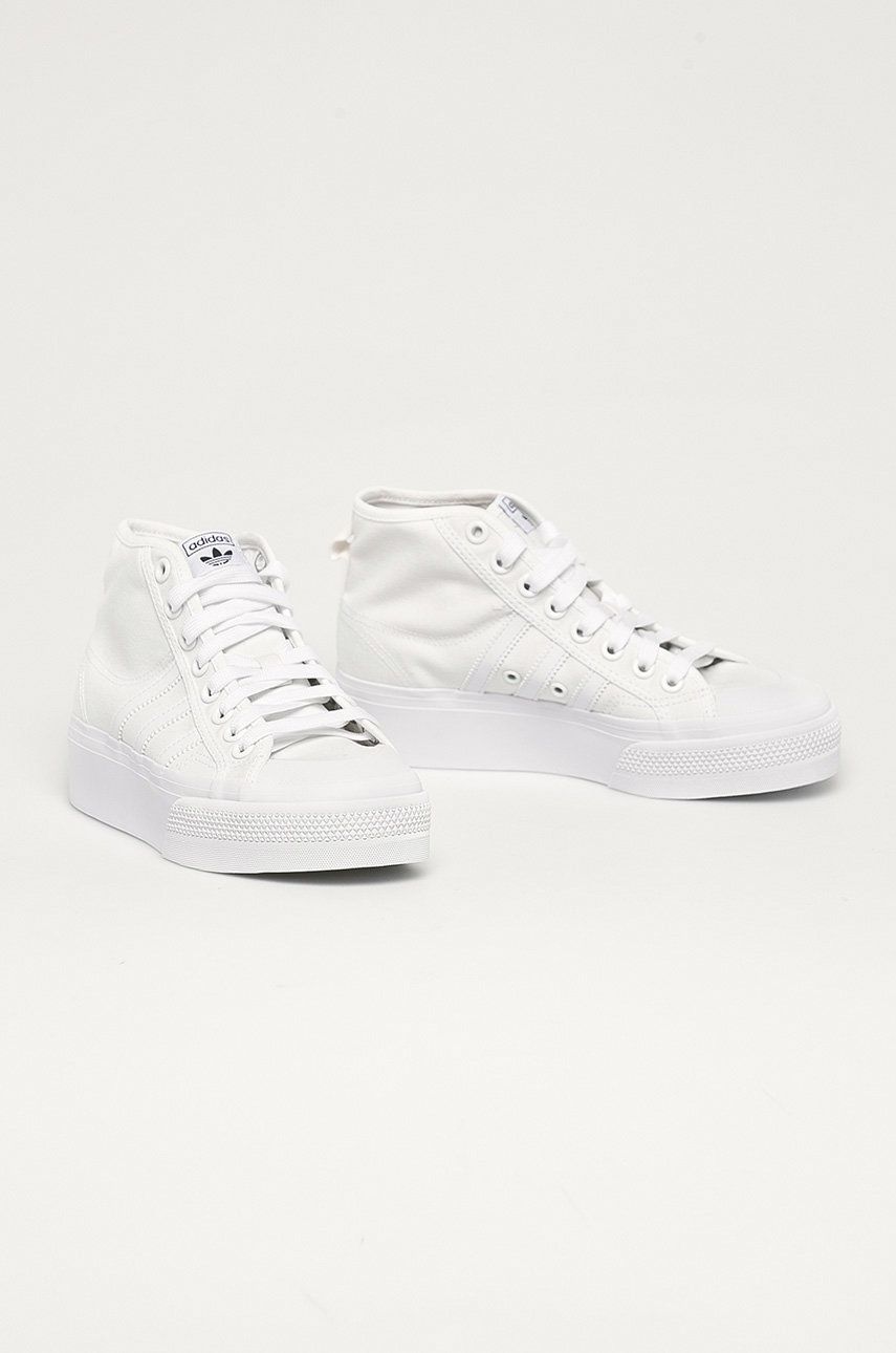 Кецове и обувки adidas Originals Nizza Platform Mid Бяло | FY2782, 1