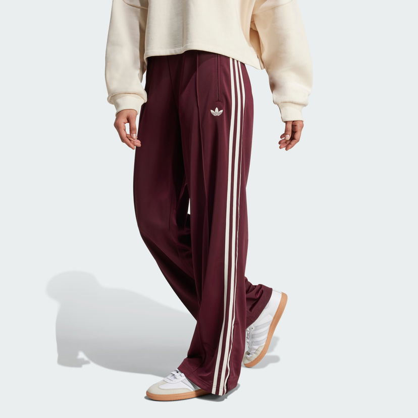 Спортни панталони adidas Performance Adicolor Classic Firebird Loose Track Pants Бургунди | KA7743