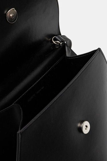 Дамска чанта Coperni Coperni U.F.O. Leather Handbag Черно | COPBA34405, 4