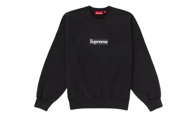 Пуловер Supreme Supreme Washed Box Logo Crewneck Sweatshirt Size L Черно | SUP16, 0