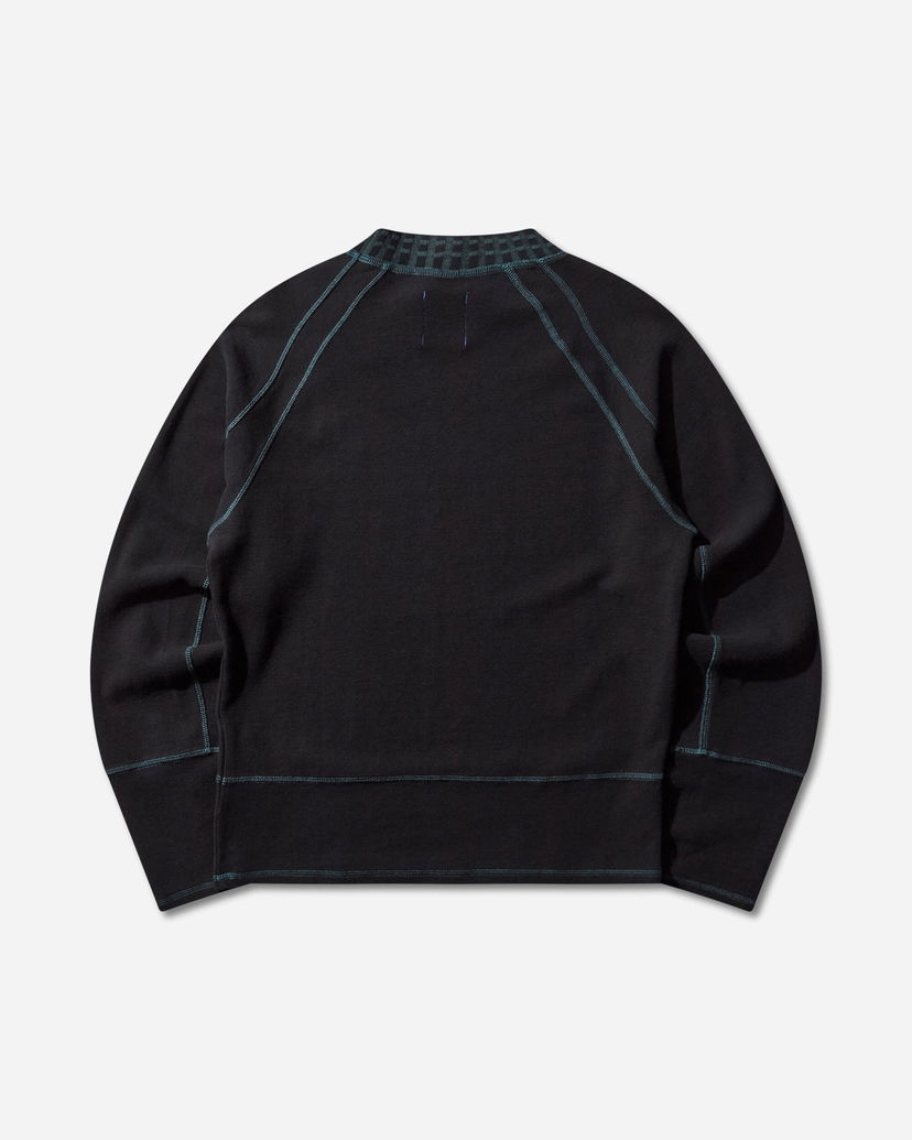 Тениска Asics Novalis Tamarica Raglan Longsleeve with Patterned Crewneck and Contrast Stitching Черно | 2203A328-001