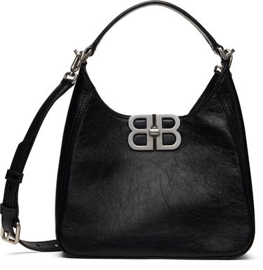 Чанта през рамо Balenciaga Small Black Leather Shoulder Bag Черно | 801928 2ABFJ, 0