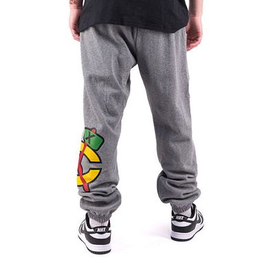 Спортни панталони Mitchell & Ness NHL M&N CITY COLLECTION FLEECE PANT BLACKHAWKS Сиво | PSWP4988-CBHYYPPPGYHT, 4