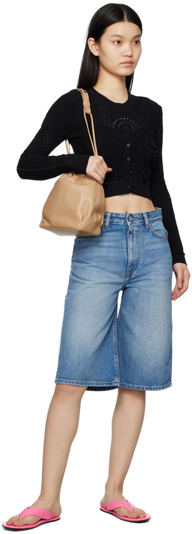 Дамска чанта BY FAR Exclusive Mons Shoulder Bag Бежово | 23SSMONSSKRFNAPMED, 3