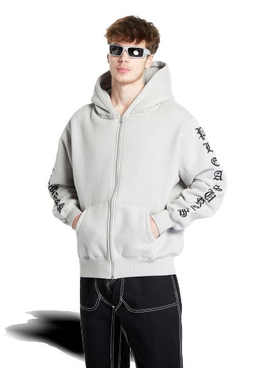 Суитчър Pleasures Zip Up Hoodie Бяло | P23W038 GREY