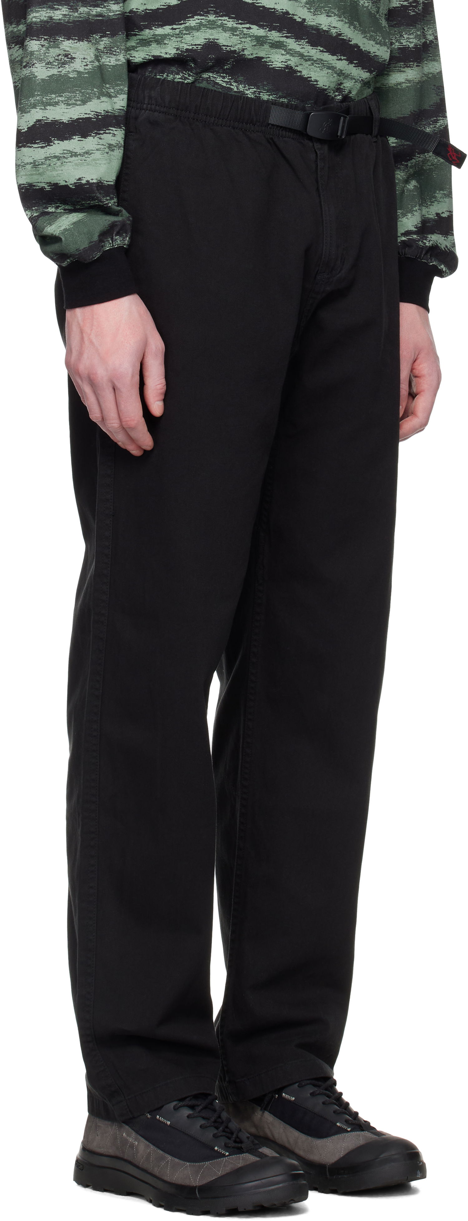 Панталони GRAMICCI 'Gramicci' Relaxed Fit Trousers with Integrated Belt Черно | G102-OGT, 1