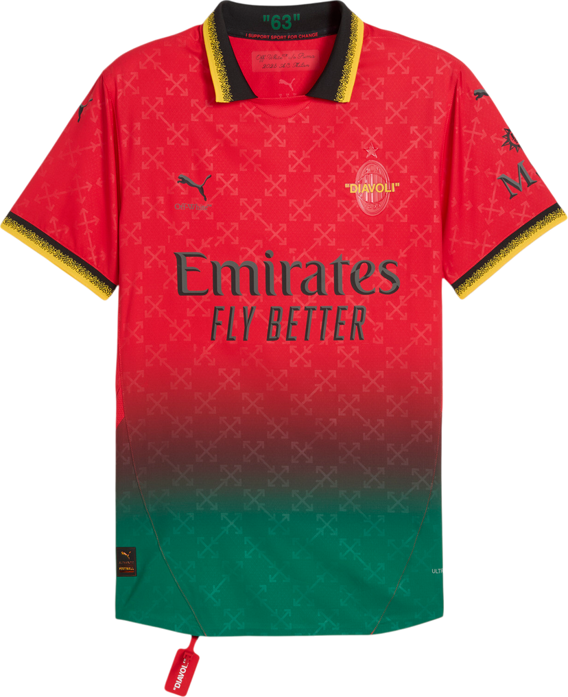 Фланелка Puma AC MILAN OFF-WHITE™ Authentic Jersey Многоцветен | 783000-02