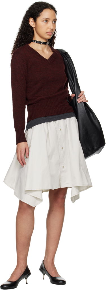 Пола OUR LEGACY Our Legacy Mainsail Mini Skirt Бяло | W2254MD, 3