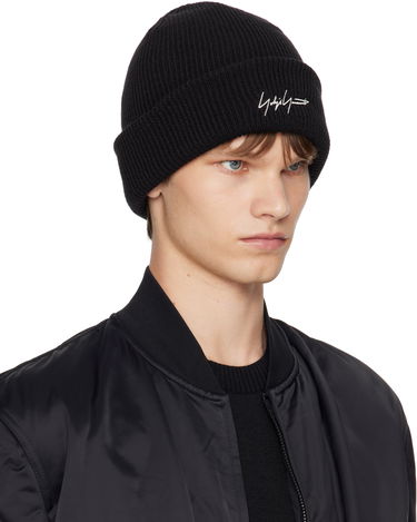 Шапка Yohji Yamamoto Y-3 KURO Knitted Beanie by Yohji Yamamoto Черно | JZ0908, 1