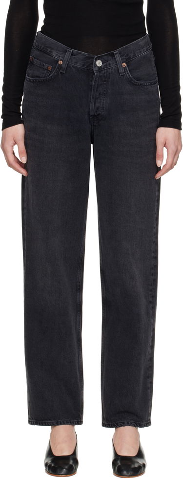 Дънки AGOLDE AGOLDE V-Waist Baggy Jeans Черно | A208-1157, 0