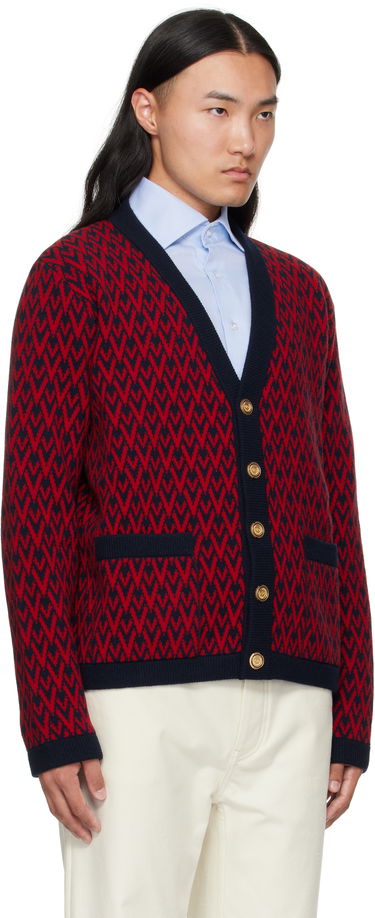 Пуловер Valentino Valentino 'Toute La V' Wool Cardigan Червено | 7V3KA04IAR1, 1