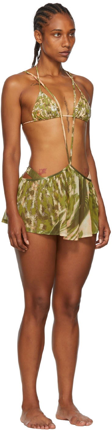 Бански Collina Strada Collina Strada Exclusive Recycled Nylon Bikini Зелено | XX2125, 1