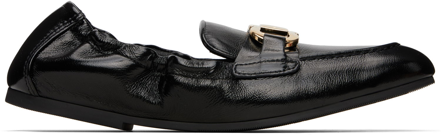 Кецове и обувки FERRAGAMO Ferragamo Elasticated Loafers Черно | 779660, 0