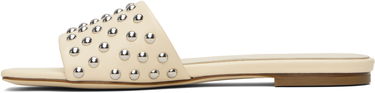Аксесоари Aeyde Aeyde Anna Studded Leather Sandals Бежово | A11-FS-BRNS08FL185-SS25-100-007, 2
