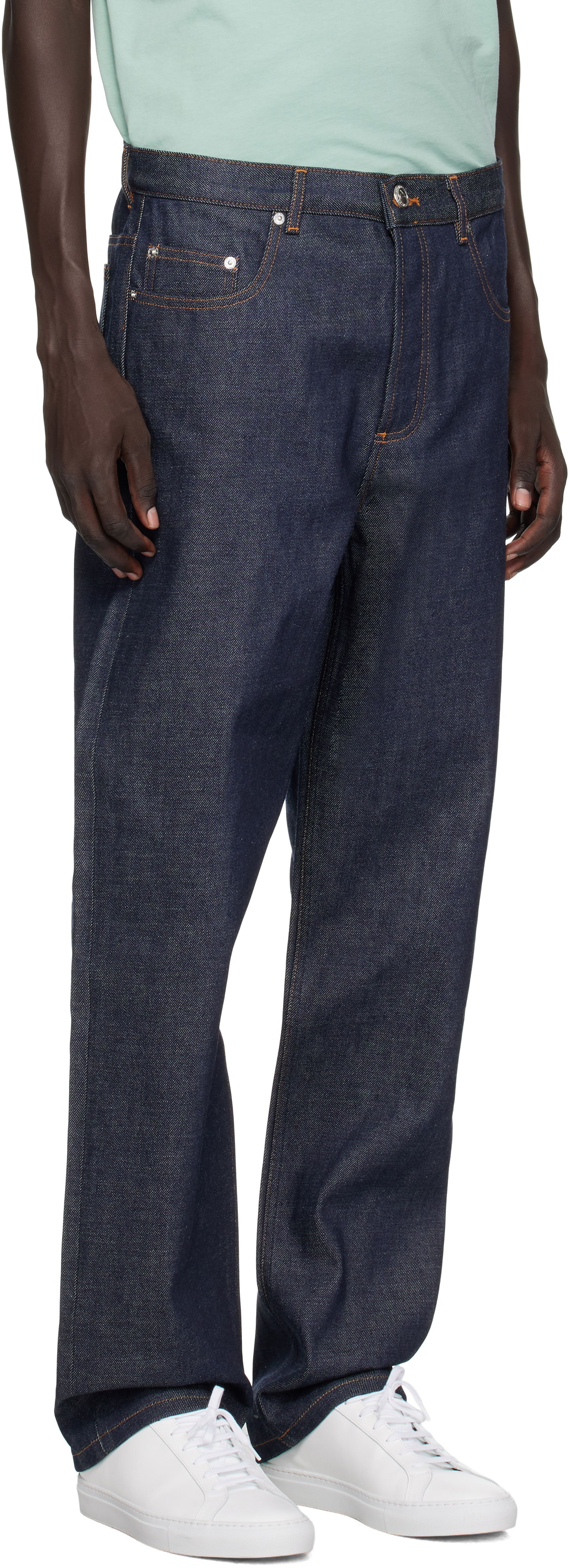 Дънки A.P.C. Fairfax Indigo Relaxed Fit Jeans Синьо | CODBS-M09156, 1