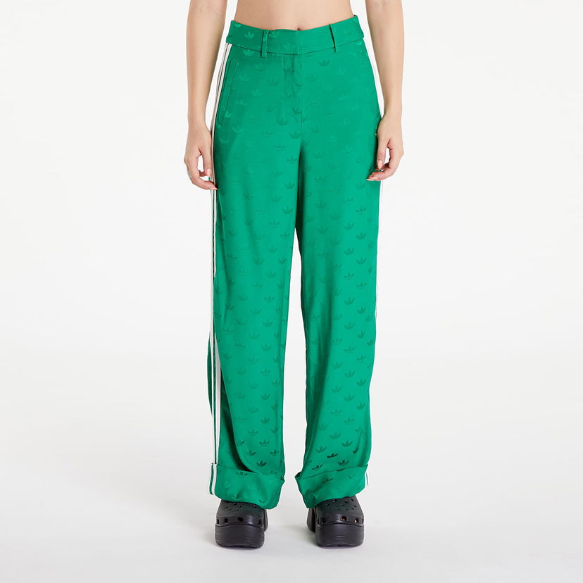 Панталони adidas Originals Premium Woven Jaquard Pants Green Зелено | IX0943