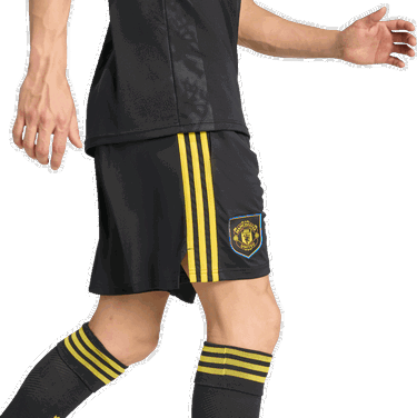 Къси панталони adidas Originals Manchester United 3rd Shorts 2025/26 Черно | ji7420, 3