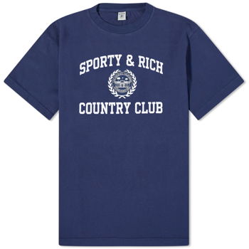 Sporty & Rich Varsity Crest T-Shirt TSAW2353NA