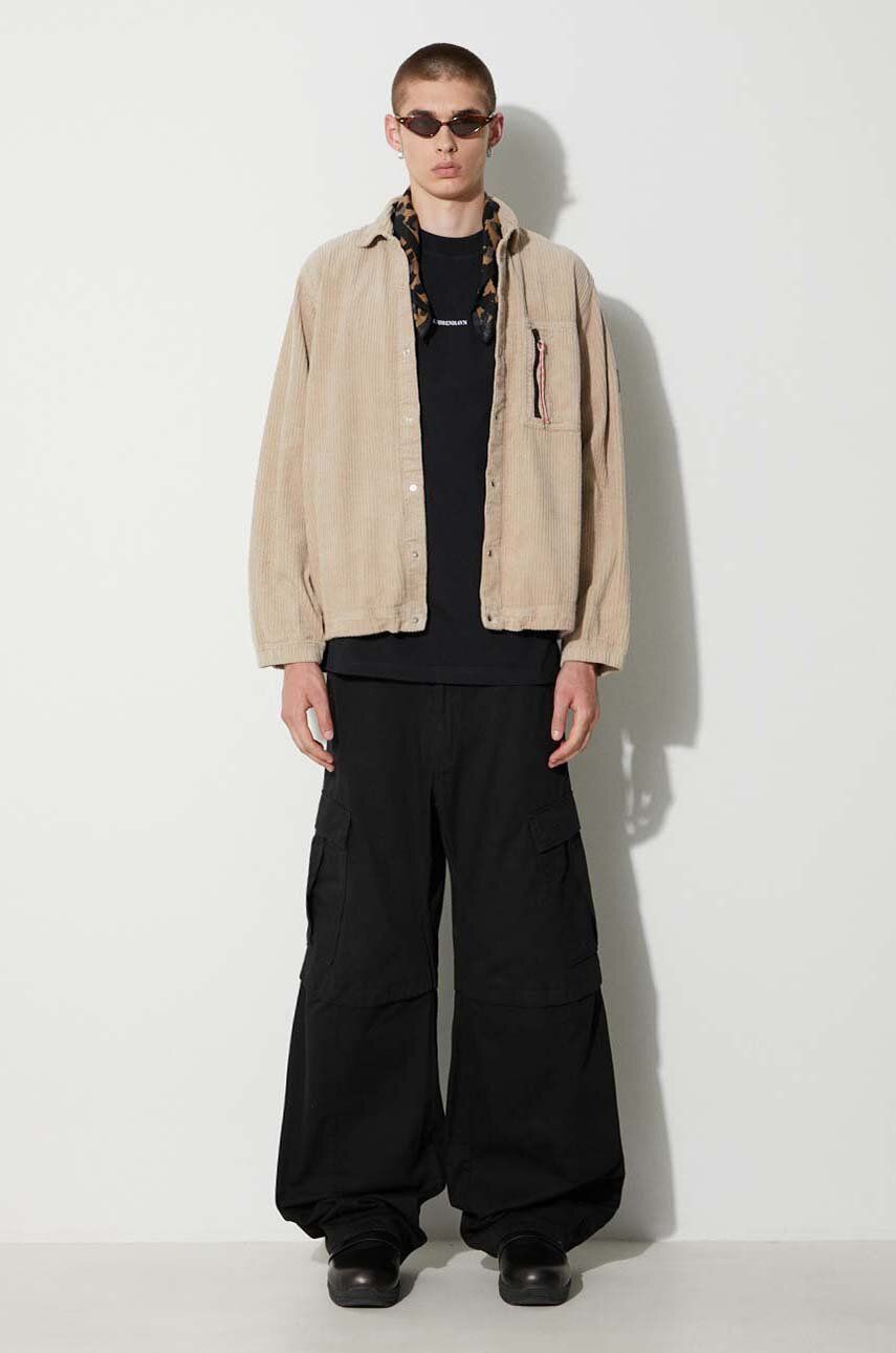 Риза Aries Corduroy Overshirt Бежово | FUAR40600, 1