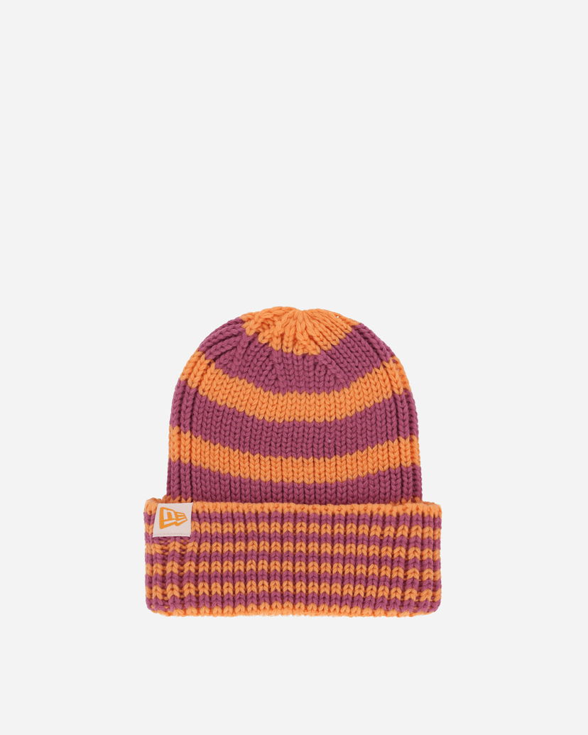 Шапка New Era Stripe Cuff Knit Beanie Оранжево
 | 60565459 NSTR