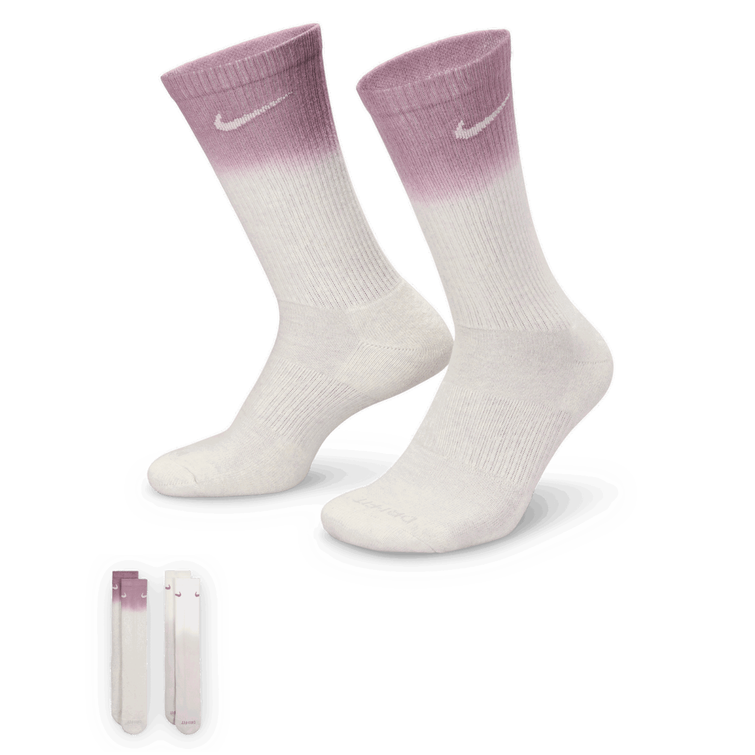 Чорапи Nike Everyday Plus Cushioned Crew Socks (2 Pairs) Лилаво | FQ1355-912, 0