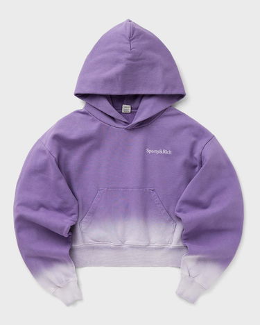 Суитчър Sporty & Rich Dip Dye Cropped Hoodie With Logo Embroidery Лилаво | WS070S413SD, 0