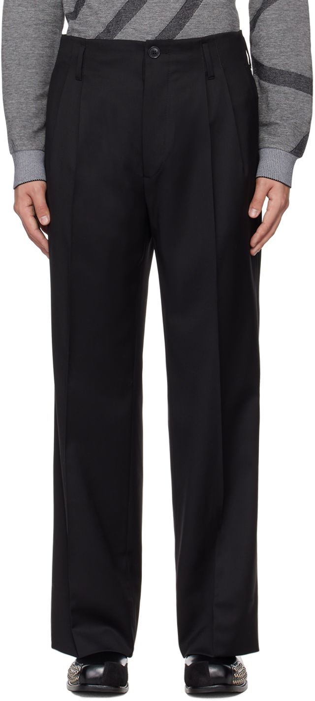 Панталони Vivienne Westwood Creased Trousers Черно | 2F01000Y-W00QN-