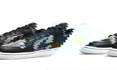 Кецове и обувки Nike Dunk Low Retro Premium "Graffiti Pack - Obsidian" Тъмно синьо | DM0108-400, 2
