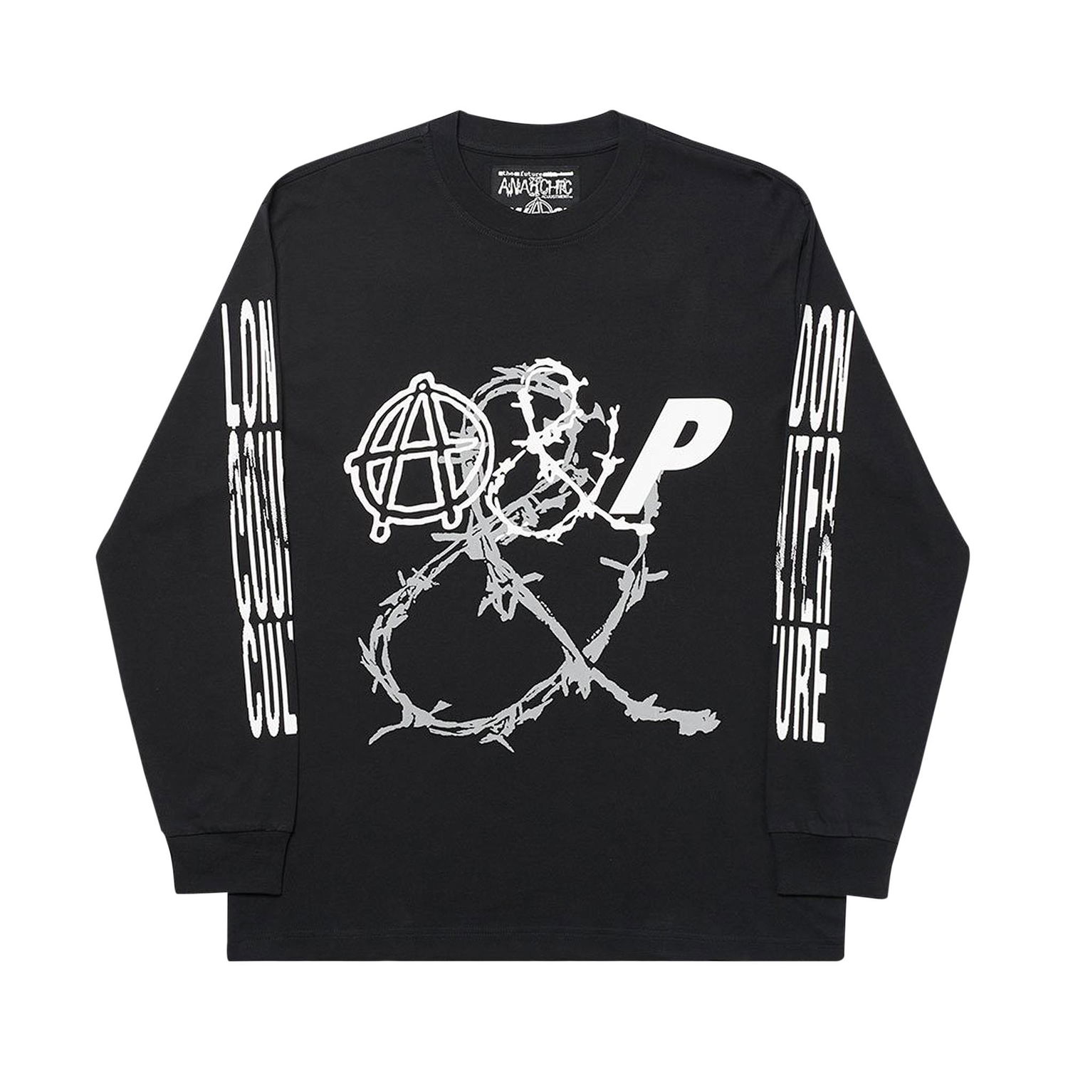 Тениска Palace Counter Culture Long-Sleeve Черно | P18LS030, 1
