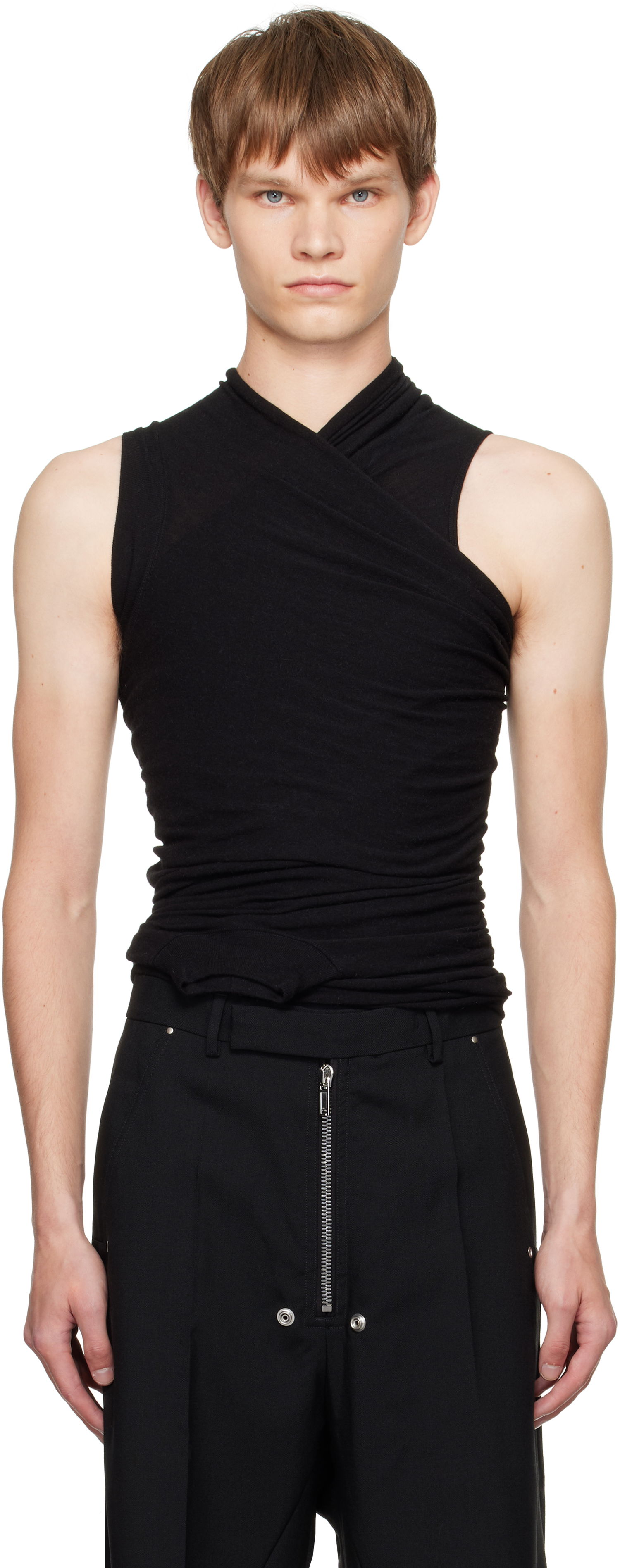 Потник Rick Owens Rick Owens Concordians Hollywood Banana Tank Top Черно | RU02E1159 JR, 0