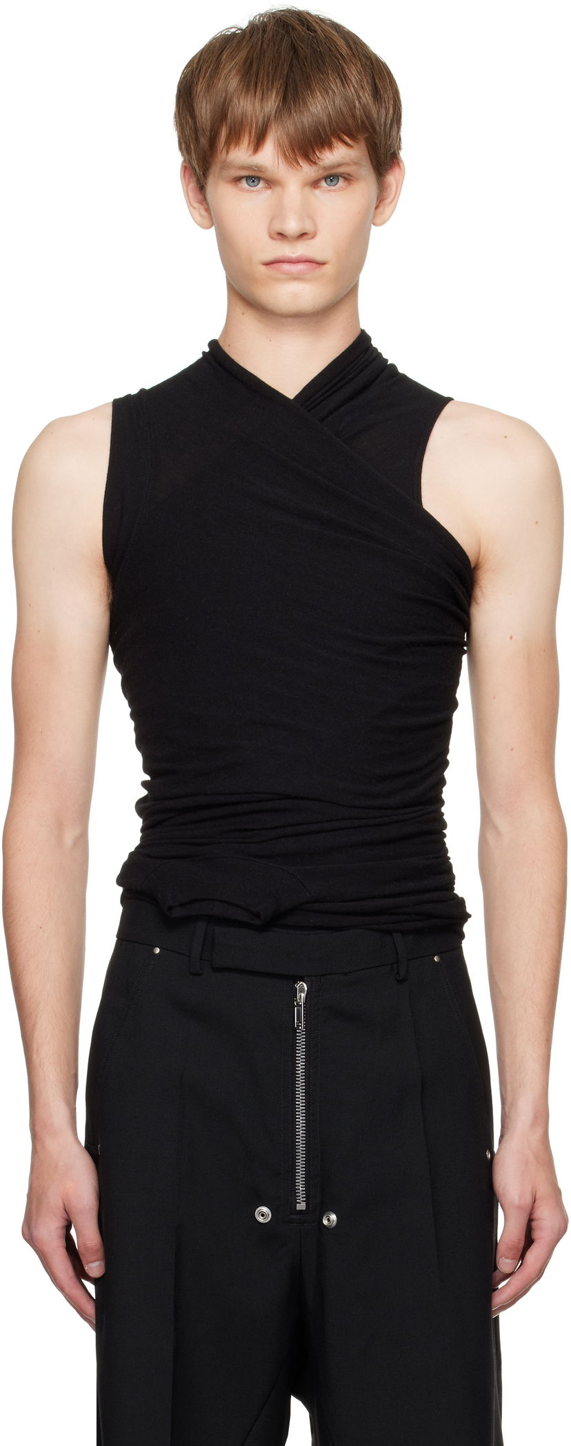 Потник Rick Owens Rick Owens Concordians Hollywood Banana Tank Top Черно | RU02E1159 JR