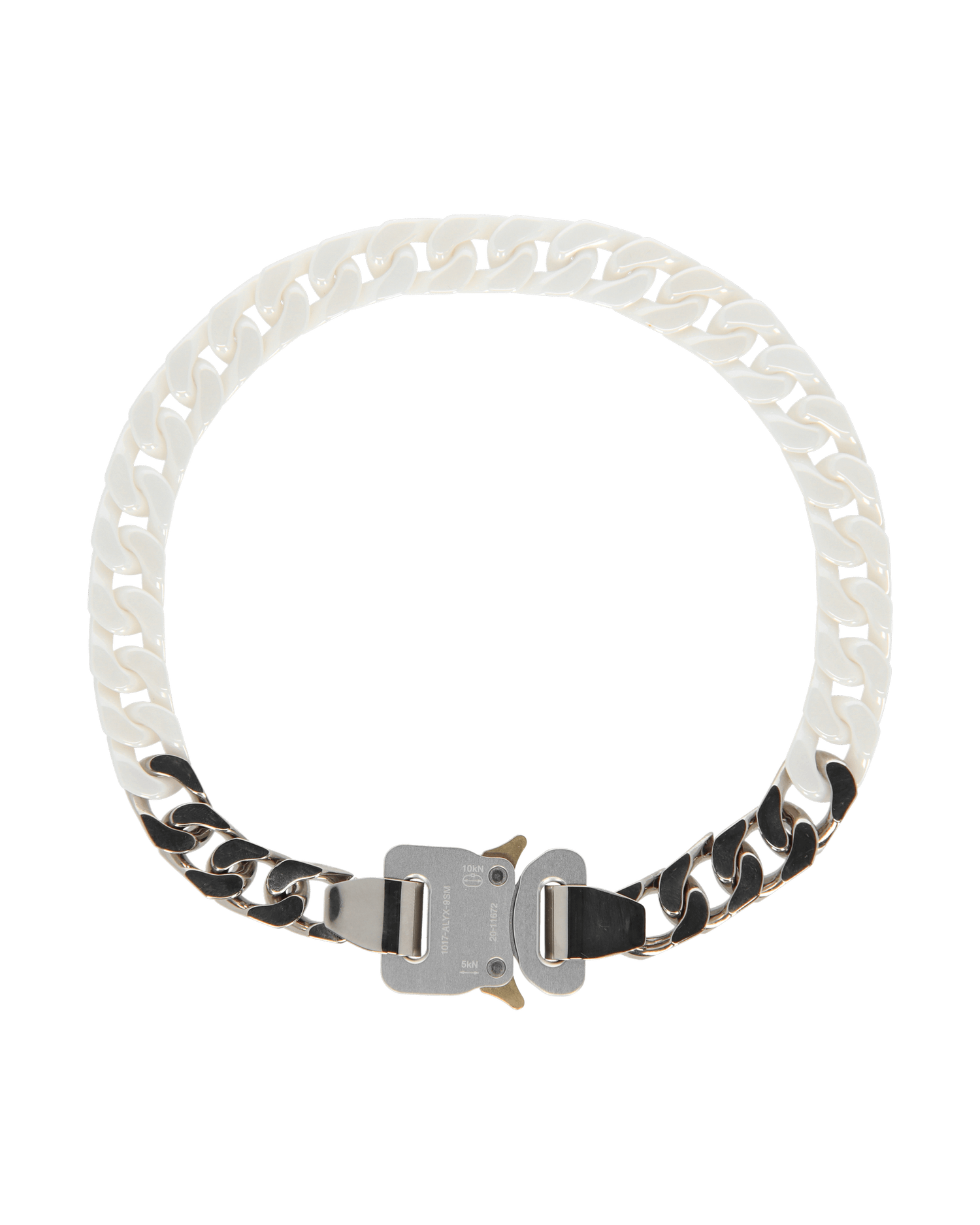Колие 1017 ALYX 9SM Ceramic Buckle Chain Necklace Бяло | AAUJW0120OT01 WTH0001, 1
