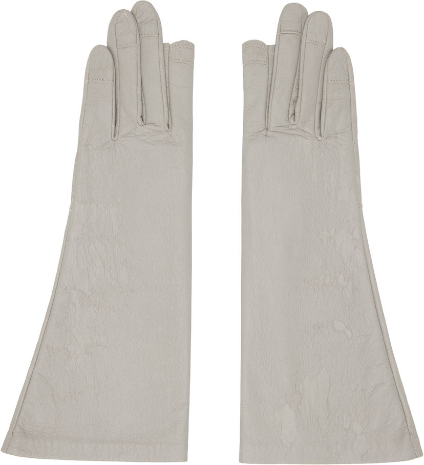 Ръкавици Rick Owens Porterville Short Gloves Бяло | RO02D3451 LBA