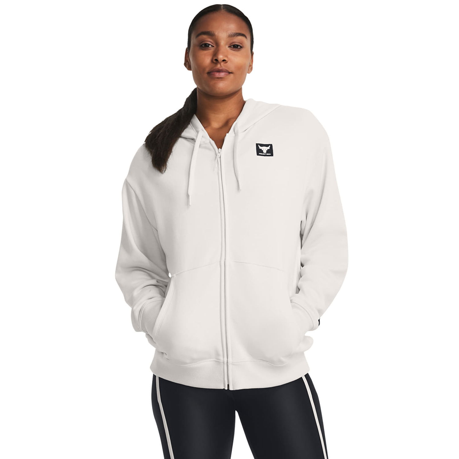 Суитчър Under Armour Pjt Rck Hw Terry Fz Os White Clay Бяло | 1382176-114, 0