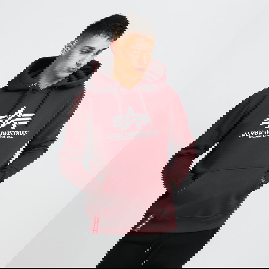 Суитчър Alpha Industries Basic Hoody Бургунди | 178312 21, 0