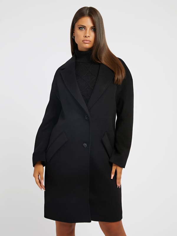 Палта GUESS Wool Blend Coat Черно | W2BL0HWEWU0, 0