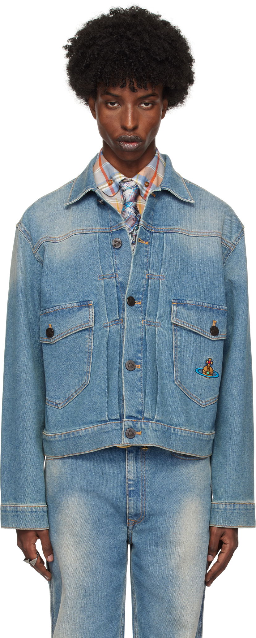 Яке Vivienne Westwood Denim Jacket Синьо | 2801000E-W010G-