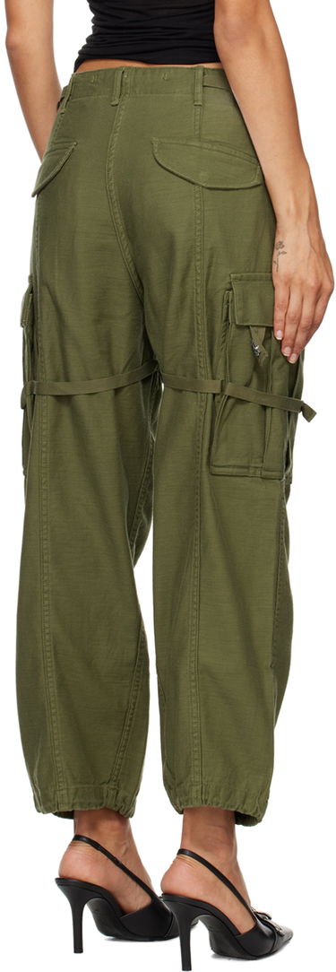 Карго панталони R13 R13 Cropped Cargo Trousers Зелено | R13WR320-D091A, 2