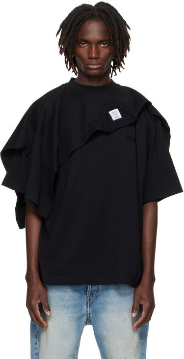 Тениска VETEMENTS VETEMENTS Double Layered T-Shirt Черно | UH76TR400B, 0