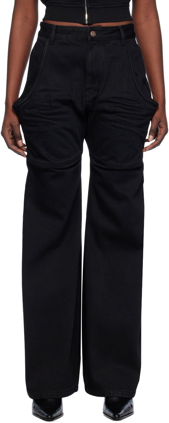 Карго панталони We11done Wire Cargo Pants Черно | WD-DP0-24-328-W-BK, 0