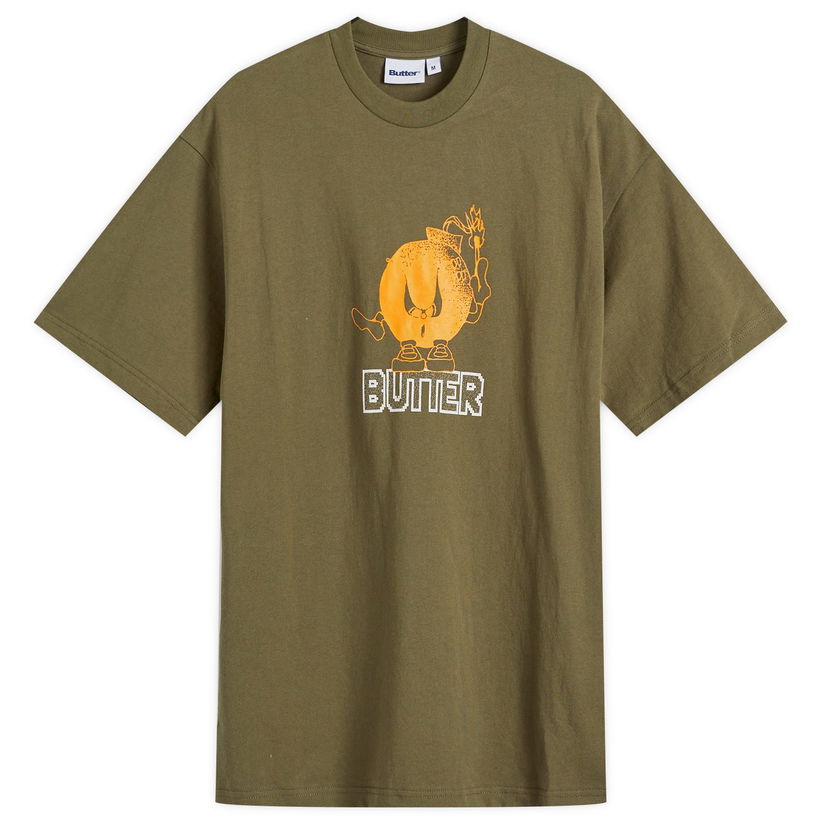 Тениска Butter Goods Bomb T-Shirt Army Large Зелено | BG243100-ARM