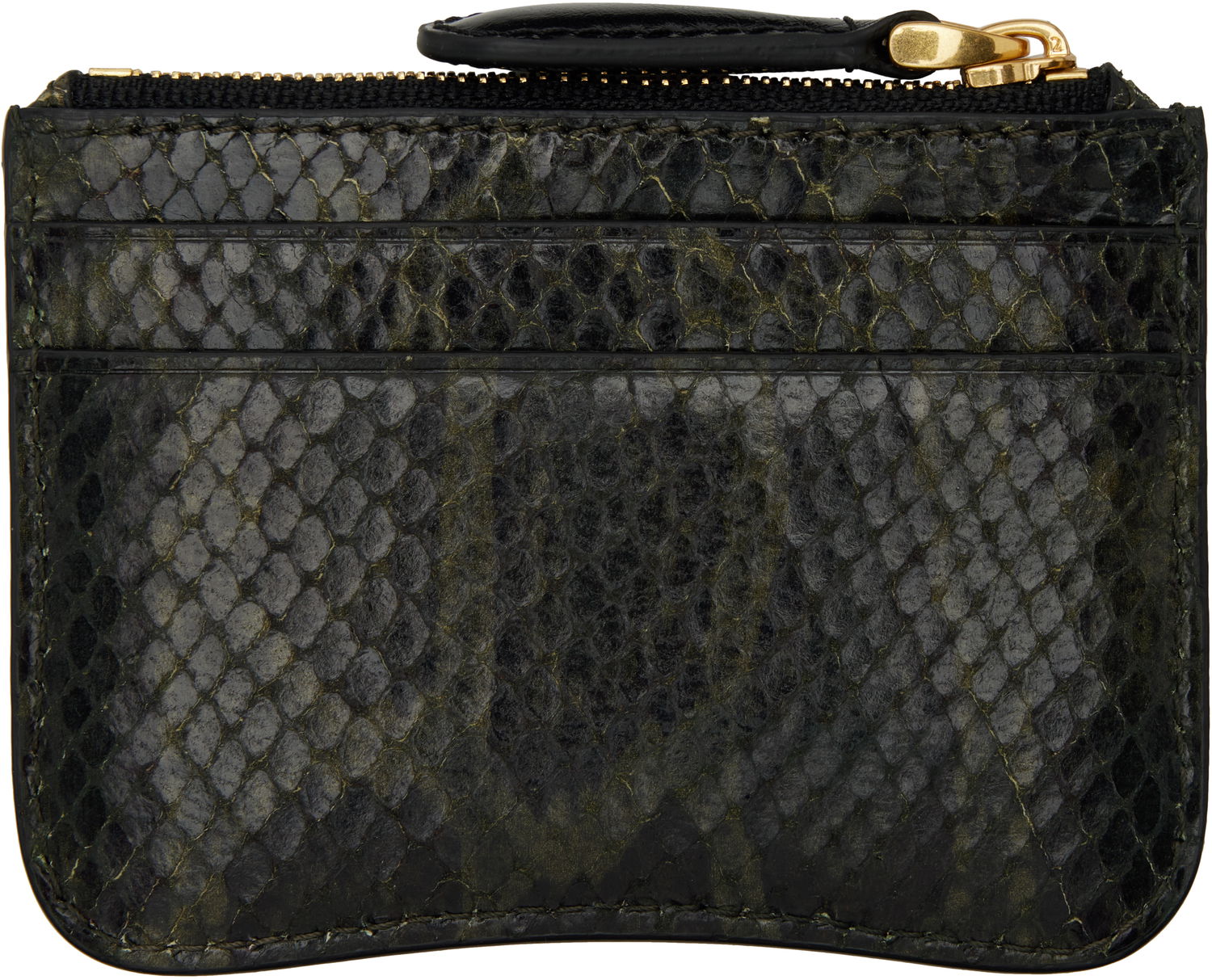 Портфейл AMI AMI Paris Leather Zipped Card Holder Черно | USL105.AL0106, 1