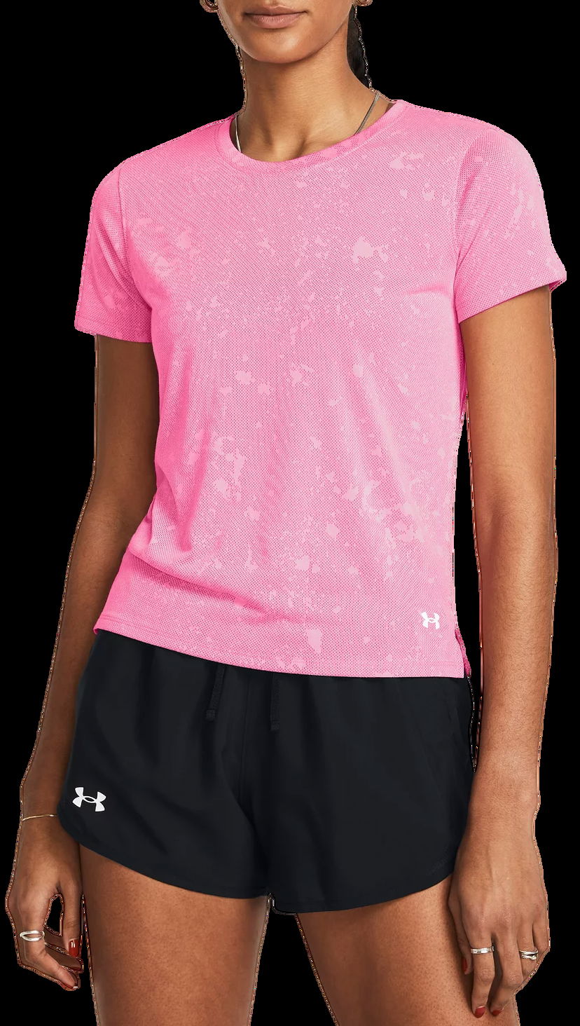 Тениска Under Armour Launch Splatter Short Sleeve Розово | 1382435-682