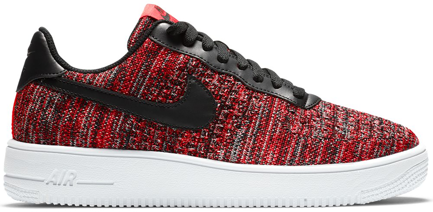 Кецове и обувки Nike Air Force 1 Flyknit 2.0 University Red Black Червено | CI0051-600, 0