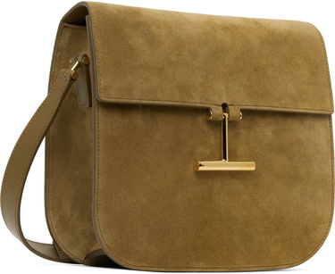 Чанта през рамо Tom Ford Suede Crossbody Bag Кафяво | L1761-LCL068G, 1