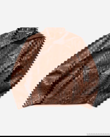 Яке Levi's Menlo Cossak Leather Jacket Кафяво | 39204 0000, 1