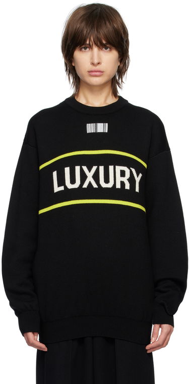 Пуловер VETEMENTS 'Luxury' Sweater Черно | VL16KN320B, 0