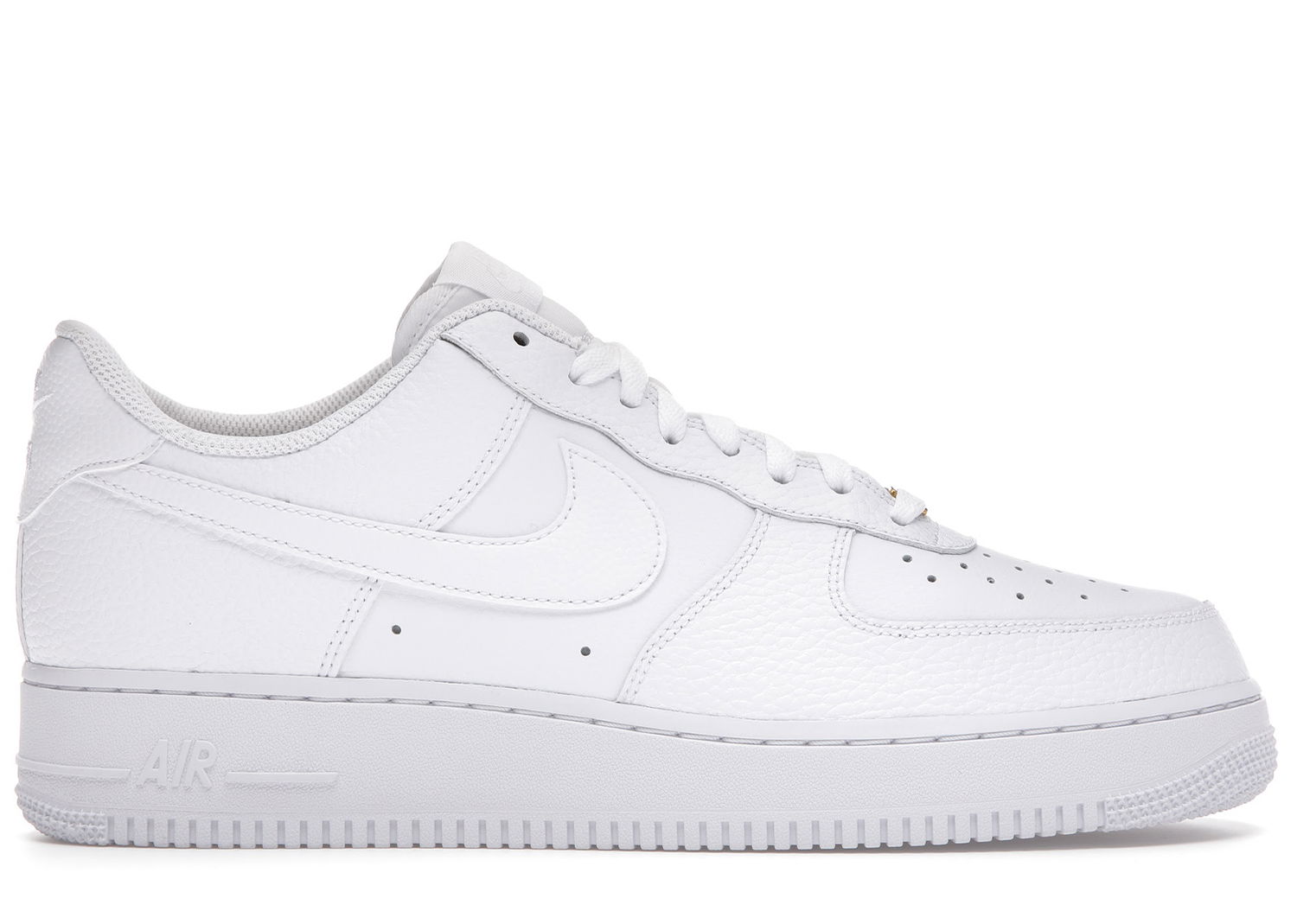 Кецове и обувки Nike Air Force 1 Low Triple White Tumbled Leather Бяло | CZ0326-101, 0
