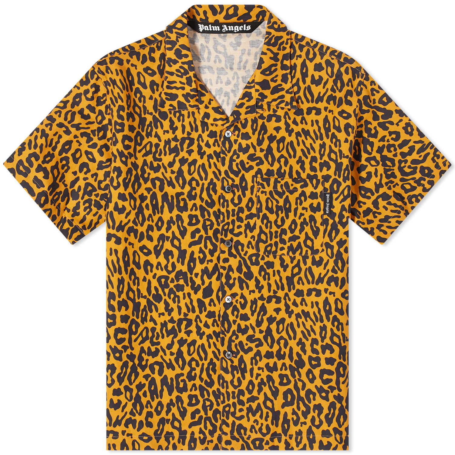 Риза Palm Angels Leopard Vacation Shirt Жълто | PMGG005S24FAB0022010, 0