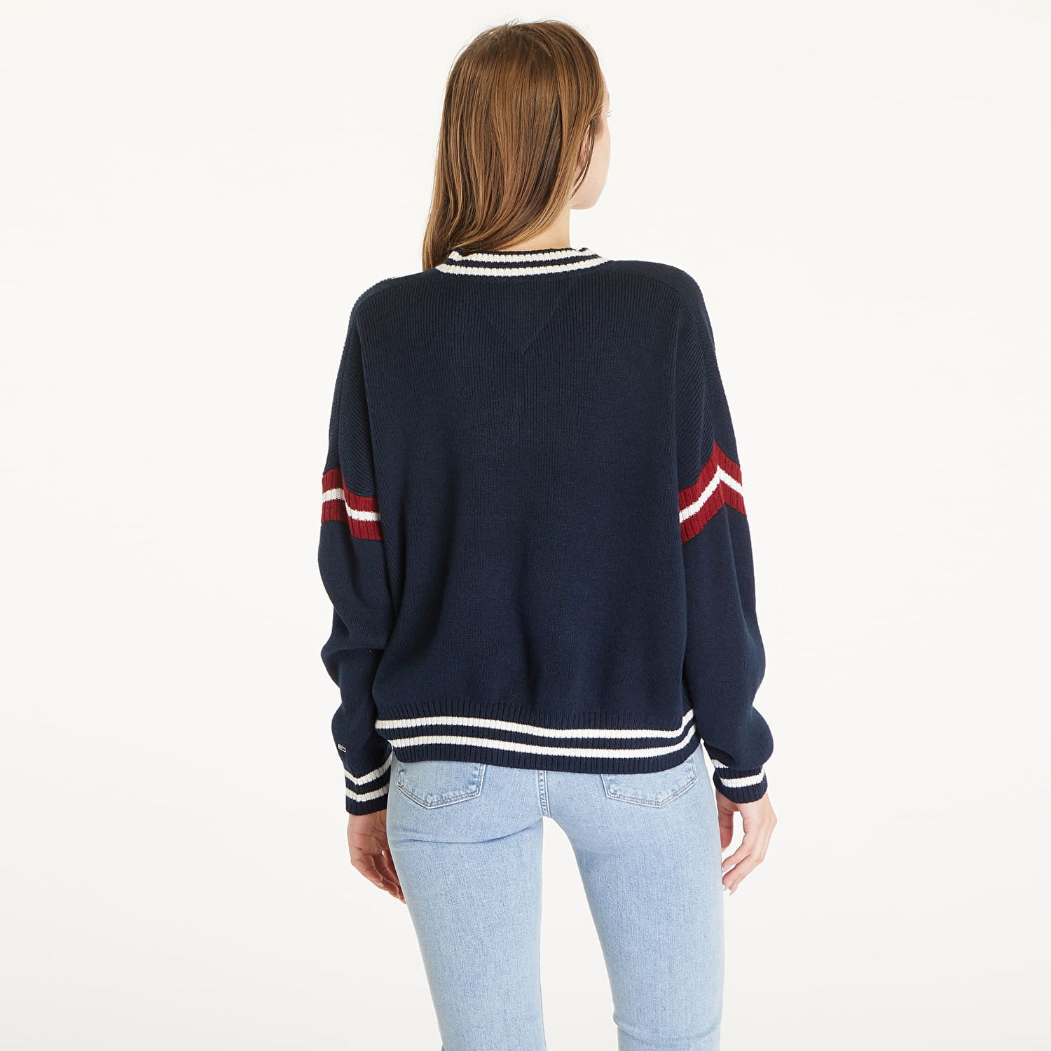Пуловер Tommy Hilfiger Letterman Sweater Blue Тъмно синьо | DW0DW18519 C1G, 1